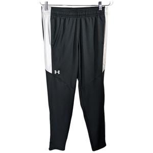 UNDER ARMOUR Womens Jogger Pants Loose Fit Drawstring BLACK Sweatpants SMALL